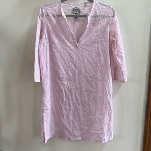 Lilac sheer geometric dress/cover up